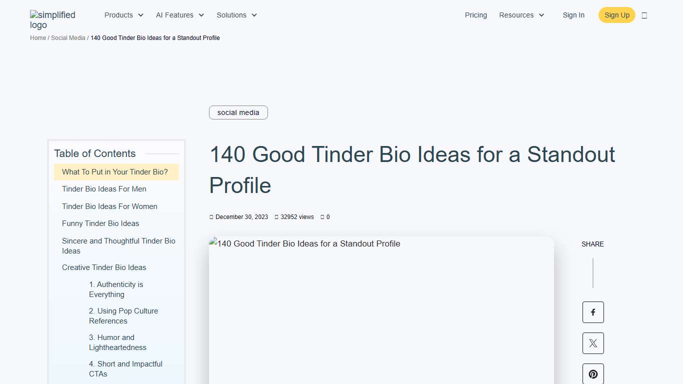 140 Tinder Bio Ideas For Your Standout Profile Simplified